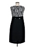 Perceptions Graphic Black Cocktail Dress Size 6 (petite) - photo 2