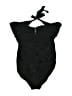 Calvin Klein Solid Black One Piece Swimsuit Size 12 - photo 1