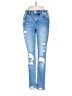 Altar'd State Hearts Blue Jeans Size 25 waist - photo 1
