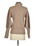 Catherine Malandrino Chevron-herringbone Tan Turtleneck Sweater Size S - photo 2
