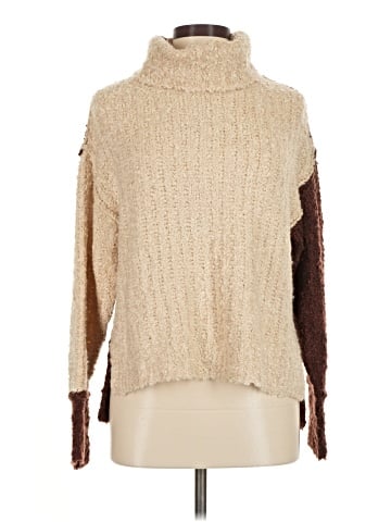 Bobbles & Lace Turtleneck Sweater (view 1)