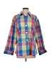 Foxcroft Color Block Blue 3/4 Sleeve Button-Down Shirt Size P (estimated, petite) - photo 1