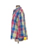 Foxcroft Color Block Blue 3/4 Sleeve Button-Down Shirt Size P (estimated, petite) - photo 5