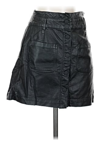 TGLA Faux Leather Skirt (view 1)
