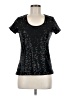 Kiara Black Short Sleeve Top Size M - photo 1