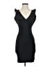 Aqua Solid Black Cocktail Dress Size S - photo 1