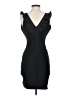 Aqua Solid Black Cocktail Dress Size S - photo 2
