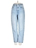 AGOLDE 100% Cotton Hearts Blue Jeans Size 23 waist - photo 1