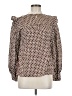 Mine 100% Polyester Brown Long Sleeve Blouse Size M - photo 1