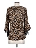 Above and Beyond Brown 3/4 Sleeve Blouse Size S - photo 2