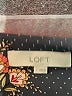 Ann Taylor LOFT 100% Polyester Floral Black Gray 3/4 Sleeve Blouse Size S - photo 7