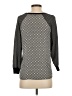 Ann Taylor LOFT 100% Polyester Black Gray Long Sleeve Blouse Size XXS - photo 2