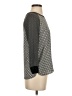 Ann Taylor LOFT 100% Polyester Black Gray Long Sleeve Blouse Size XXS - photo 4