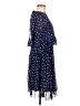 ASOS 100% Polyester Polka Dots Blue Casual Dress Size 8 - photo 4