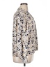 RACHEL Rachel Roy 100% Polyester Print Tan Long Sleeve Blouse Size XL - photo 4