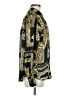 Olia 100% Polyester Animal Print Gold Long Sleeve Blouse Size M - photo 4