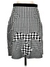 Grace Elements Houndstooth Gray Casual Skirt Size S - photo 1