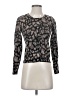 H&M 100% Cotton Animal Print Black Pullover Sweater Size XS - photo 1