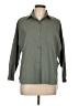 Assorted Brands Solid Green Teal 3/4 Sleeve Button-Down Shirt Size L - photo 1