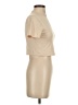 Unbranded 100% Polyester Tan Short Sleeve Turtleneck Size S - photo 4