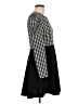 Shein Houndstooth Black Casual Dress Size 6 - photo 4