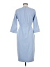 L.K. Bennett Solid Blue Casual Dress Size 6 - photo 2