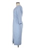L.K. Bennett Solid Blue Casual Dress Size 6 - photo 5