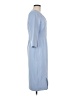 L.K. Bennett Solid Blue Casual Dress Size 6 - photo 4