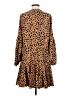 AaKaa Animal Print Brown Casual Dress Size XS - photo 2