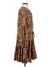 AaKaa Animal Print Brown Casual Dress Size XS - photo 4