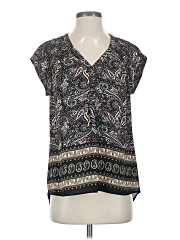 Black Rainn Short Sleeve Blouse (view 1)