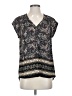 Black Rainn Black Short Sleeve Blouse Size S - photo 1