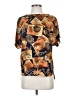 Melrose 100% Rayon Gold Short Sleeve Blouse Size S - photo 1