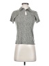 Lija Silver Short Sleeve Blouse Size XS - photo 1