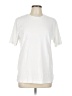 Assorted Brands Solid White Short Sleeve T-Shirt Size L - photo 1