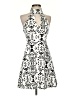 My Michelle Print White Ivory Cocktail Dress Size 5 - photo 1