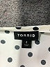 Torrid 100% Polyester Polka Dots White 3/4 Sleeve Blouse Size 4X Plus (4) - photo 4