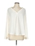 Rose + Olive 100% Polyester Ivory Long Sleeve Blouse Size L - photo 1