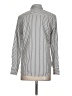 Zara 100% Baumwolle Stripes Silver Long Sleeve Blouse Size S - photo 2