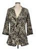 Calvin Klein Animal Print Gold Ivory Blazer Size M (estimated) - photo 1