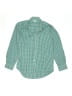 Papo d'Anjo 100% Cotton Checkered-gingham Green Long Sleeve Button-Down Shirt Size 10 - photo 1