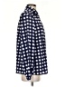 Banana Republic 100% Polyester Checkered-gingham Blue Long Sleeve Blouse Size S - photo 4