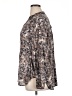 Intro Paisley Gray 3/4 Sleeve Blouse Size XL - photo 5