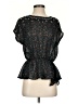 Isani 100% Polyester Black Short Sleeve Blouse Size S - photo 1