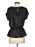 Isani 100% Polyester Black Short Sleeve Blouse Size S - photo 2
