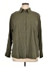 Unbranded Solid Green Long Sleeve Button-Down Shirt Size XL - photo 1