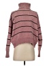Charlotte Russe Stripes Pink Turtleneck Sweater Size S - photo 2