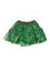 Holiday Time 100% Polyester Stars Green Skirt Size 7 - 8 - photo 2