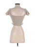 PrettyLittleThing Tan Short Sleeve Top Size 6 - photo 2