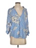Zara Blue 3/4 Sleeve Blouse Size S - photo 1